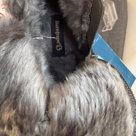 Beartraps Dark Grey Sued Leather Faux Fur Lined Booties Size 6 M - Picture 7 of 10